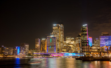 Wall Mural - Sydney city nightscape.