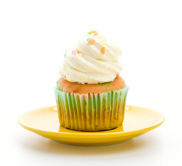 Canvas Print - Cupcakes isolated on white background