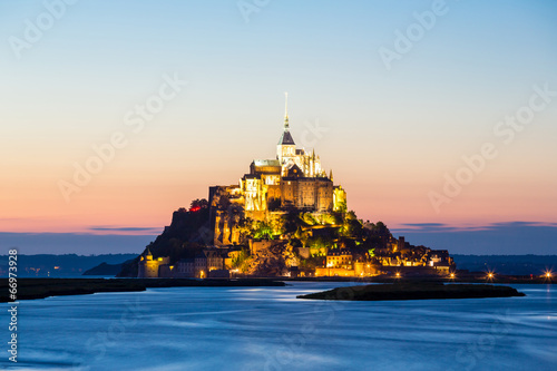 Obraz na płótnie canvas dwuczęściowy "dyptyk" Mount Saint Michele, Francja