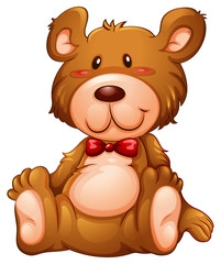 A huggable brown bear