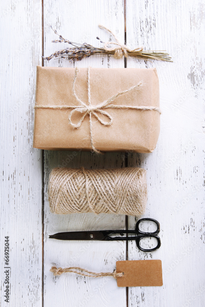 Natural style handcrafted gift box