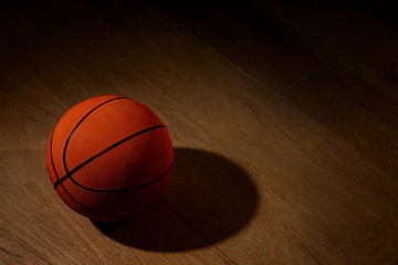 Poster - Basketball ball on floor