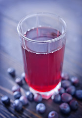 Canvas Print - blueberry juice