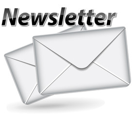 Poster - Vector newsletter icon