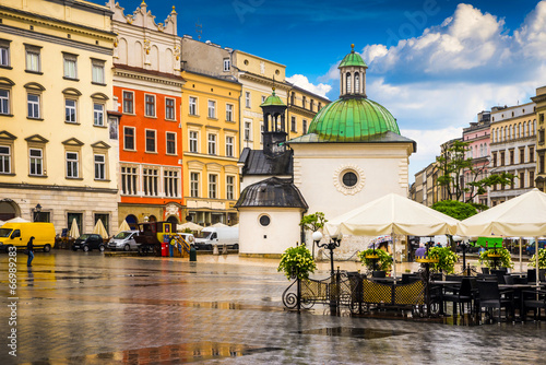 Tapeta ścienna Krakow - zabytkowe centrum Polski, miasto ze starożytnością