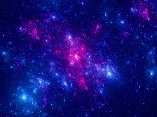 Wall Mural - young stars in deep space