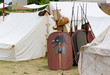 War Equipment in an Ancient Roman Encampment