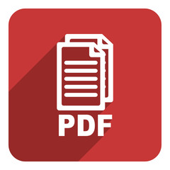 Sticker - pdf flat icon