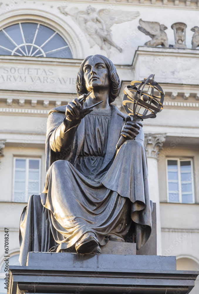 Monument to the great scientist Nicholas Copernicus - obrazy, fototapety, plakaty 