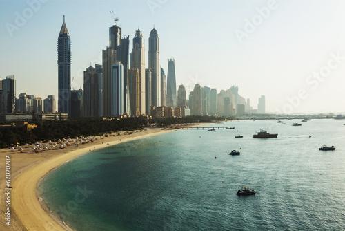 Naklejka na szybę Dubai Marina. UAE