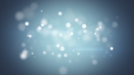 Wall Mural - silver blue bokeh lights clean loopable background