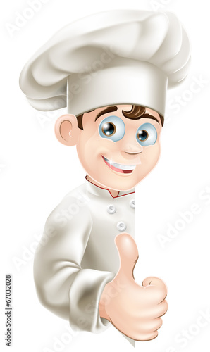 Chef cartoon giving thumbs ...