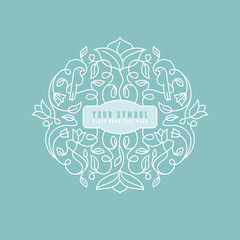 Aufkleber - Vector abstract wedding monogram