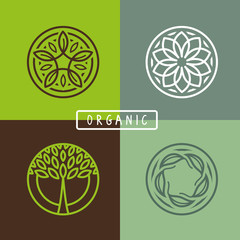 Aufkleber - Vector abstract emblem - ecology