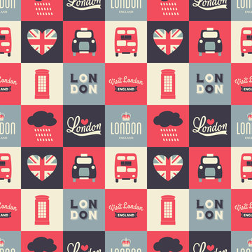 Wall Mural -  - seamless london background