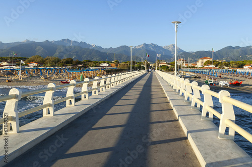 Board z aluminiowym obramowaniem Widok molo