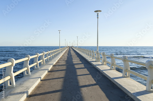 Board z aluminiowym obramowaniem Widok molo