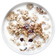 crunches with milk, healthy breakfast, muesli