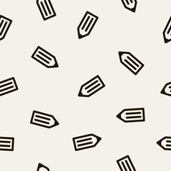 Sticker - seamless background: pencil