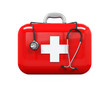 First Aid Kit and Stethoscope