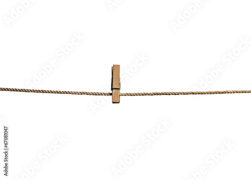 Fotomural Pinza de la ropa en la cuerda
