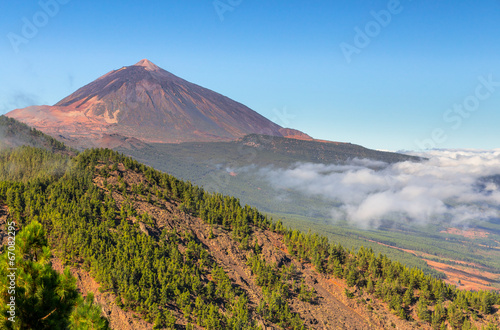 Fotoboard na płycie Teide wulkan w dolinie Orotava, Teneryfa