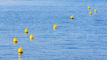Yellow Buoys On Water