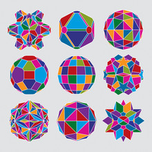 Collection Of Complex Dimensional Spheres And Abstract Geometric