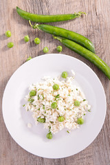 pea risotto