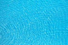 Blue Swimming Pool Rippled Water Detail
