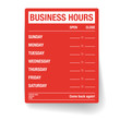 © grounder - Business hours vector template