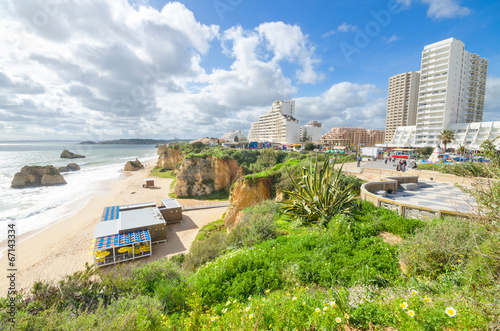Fotoboard na płycie Plaża portimao w algarve, portugalia
