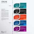 © nikolamirejovska - Vector infographic timeline showing business plan with icons.
