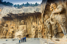 Longmen Grottoes With Buddha's Figures