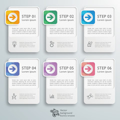 Wall Mural - Infographics Web Banner & Label Design