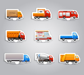 Wall Mural - Truck paper stickers