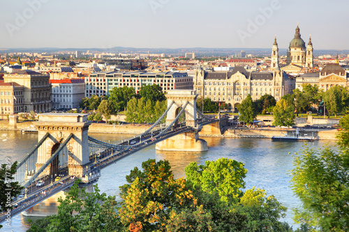 Naklejka - mata magnetyczna na lodówkę Budapest