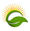 © glopphy - Sun green leaf wellness concept logo vector