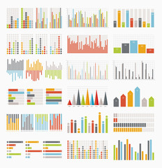 Big set of infographics elements