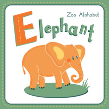 Letter E - Elephant
