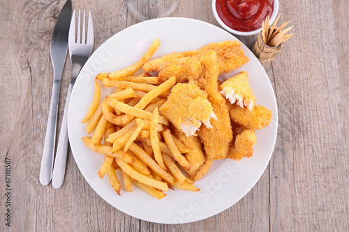 Naklejka samoprzylepna Fast food