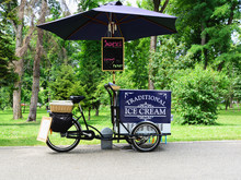 Ice Cream Cart On A Bicycle