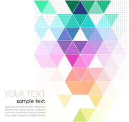 vector abstract geometric banner with triangle