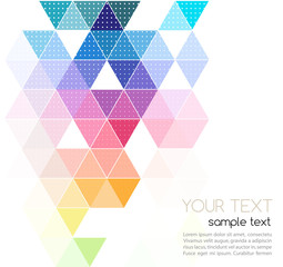 Wall Mural - vector abstract geometric banner with triangle