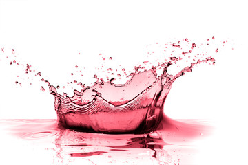 Sticker - red wine splash