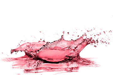 red wine splash