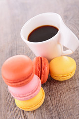 Wall Mural - coffee cup and macaroon