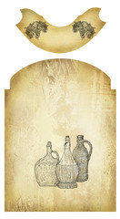 Wall Mural - Wine label