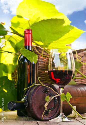 Board z aluminiowym obramowaniem Czerwone wino