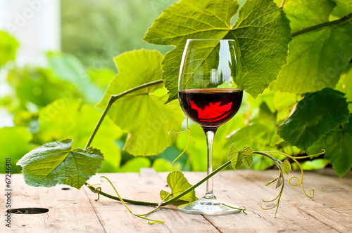 Board z aluminiowym obramowaniem Czerwone wino